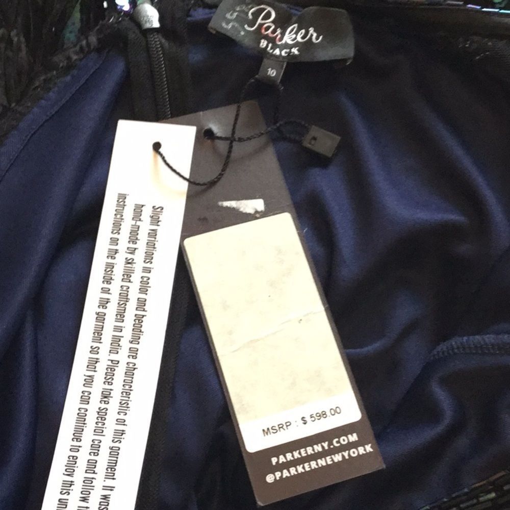 PARKER BLACK Bailey Embellished Mesh Dress - Picture 14 of 15